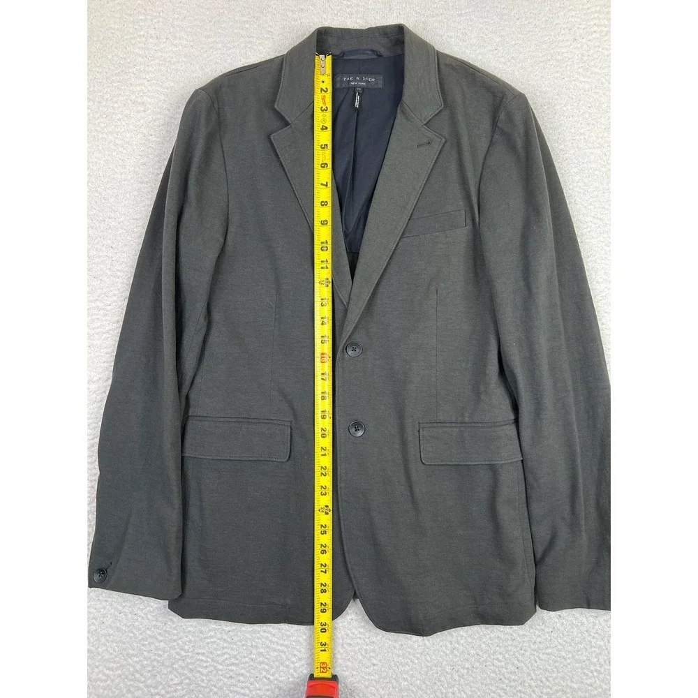 rag & bone Blazer Mens 38 Gray Two Button‎ Sport Coat Double Vent Made USA Lined